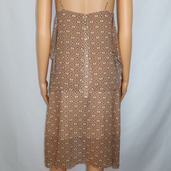 Theory Dafeon Silk Swing Dress Small Petite Tiered Asymmetric Romantic Fairycore - Picture 2 of 12